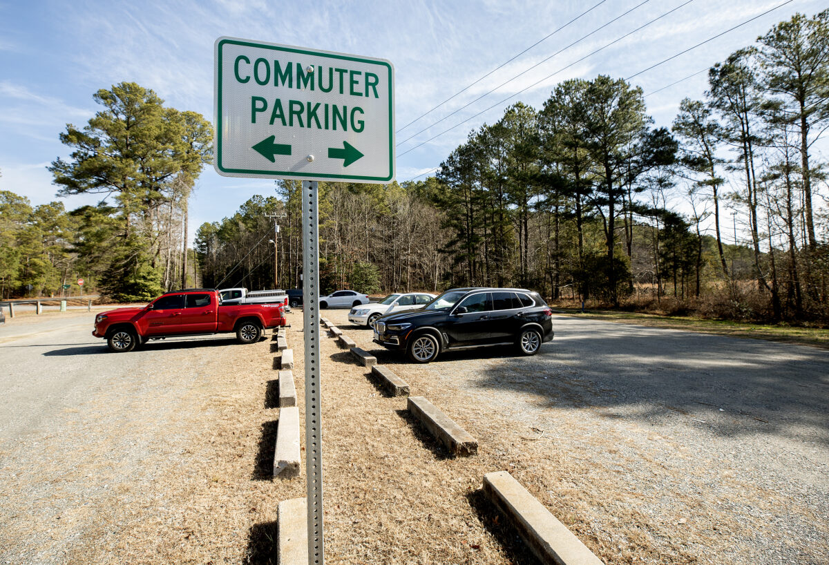 Foster Park and Ride at 14384 John Clayton Highway in Mathews County.